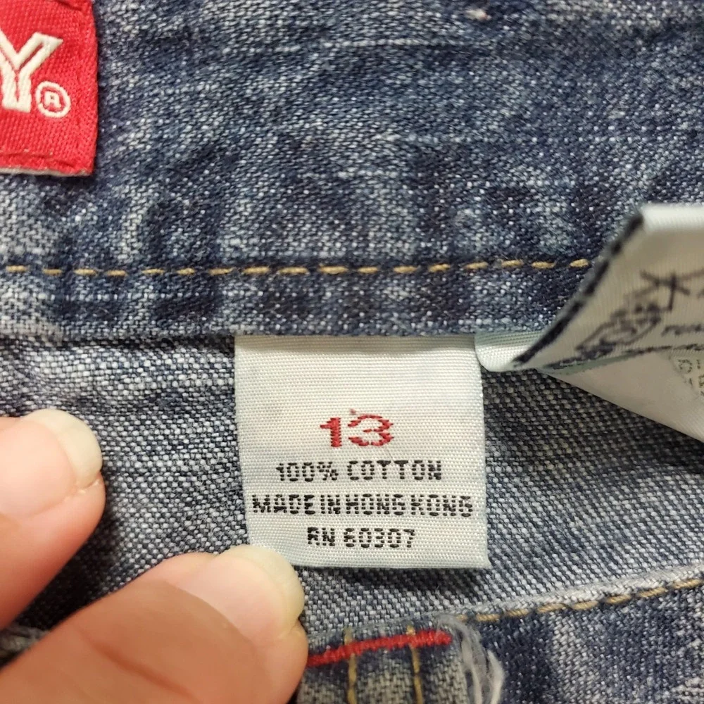 Union Bay Womens Y2K Denim Maxi Skirt Size 13 Blue Pockets Long Country Faded